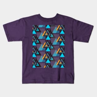 Geometric Memphis #4 - Repeat Pattern Art Decor Design Kids T-Shirt